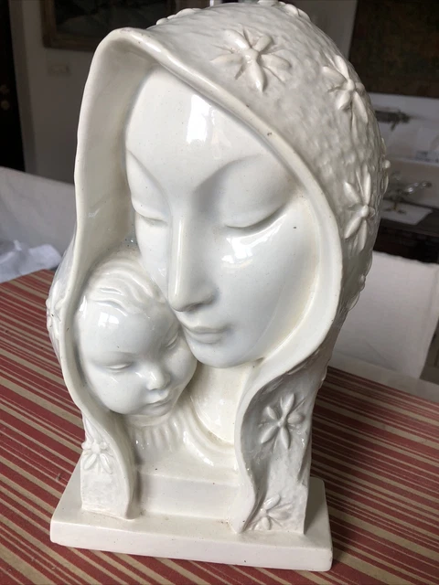 Madonna Con Bambino Marchiata A-443 E Firmata L. Contini