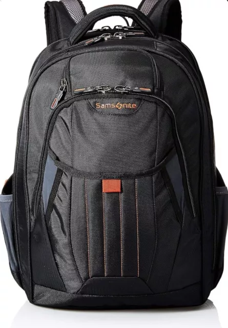 Brand New w Tags Samsonite Tectonic 2 Large Laptop Backpack, Black/Orange