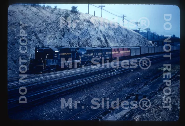Duplicate Slide PRR Pennsylvania RR GP7 8506 & E7A & E7B W/Passenger Action