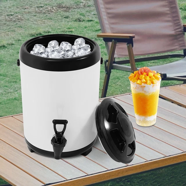 8L Commercial Heavy Duty Beverage Dispenser, Stainless Steel