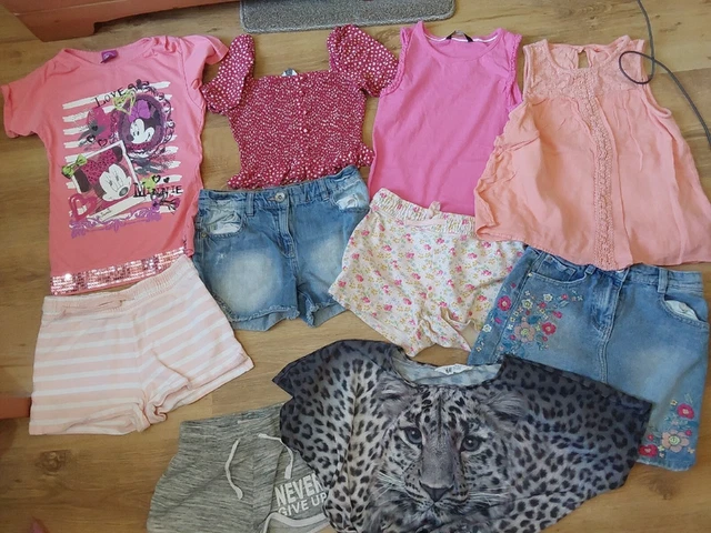Girls Age 8-9 Years Large Bundle Of Trendy Summer Outfits