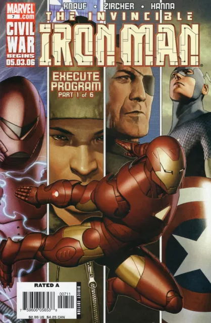 Marvel The Invincible Iron Man #7 (June 2006) High Grade