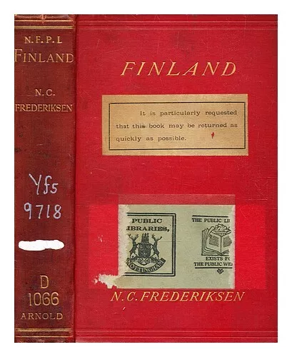 FREDERIKSEN, NIELS CHRISTIAN (B. 1840-1905) Finland, its public and private econ