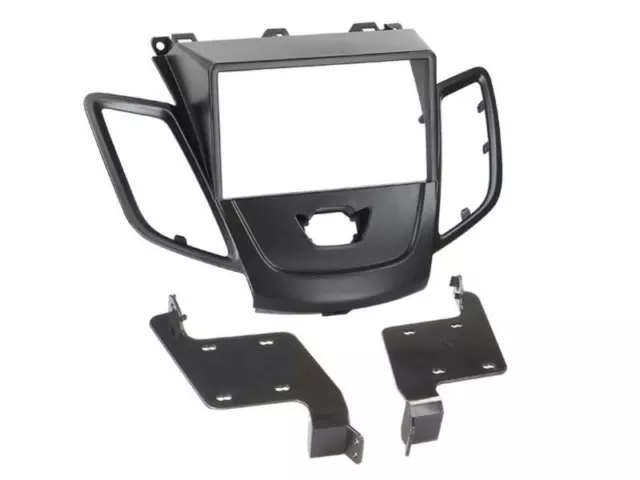 Ford Fiesta 7 MK7 JA8 Diaphragme Autoradio Montage Cadre de Double-Din Noir