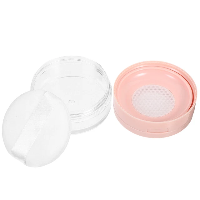 Contenedor de maquillaje de viaje estuche en polvo suelto para soplar contenedores pequeños