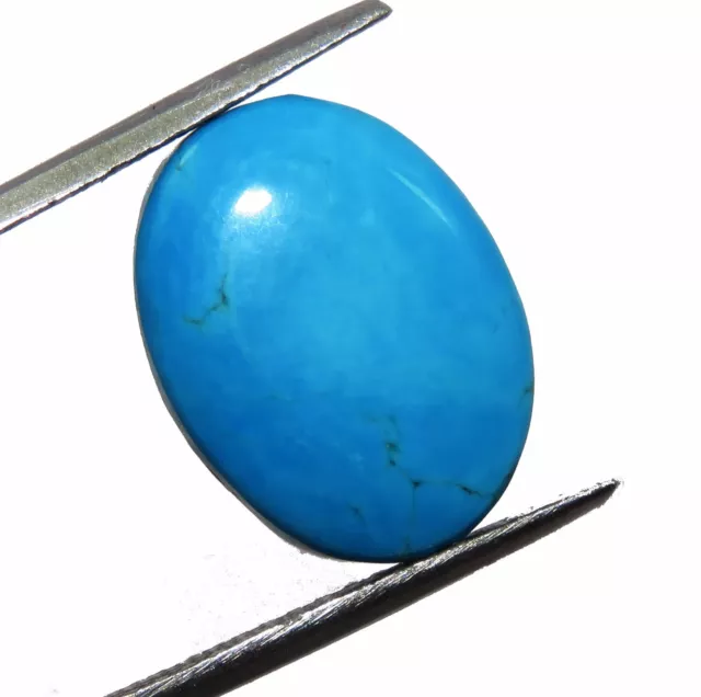 Naturel Turquoise non Chauffé Traité Certifié 8.35 CT Desseré Gemme Ovale