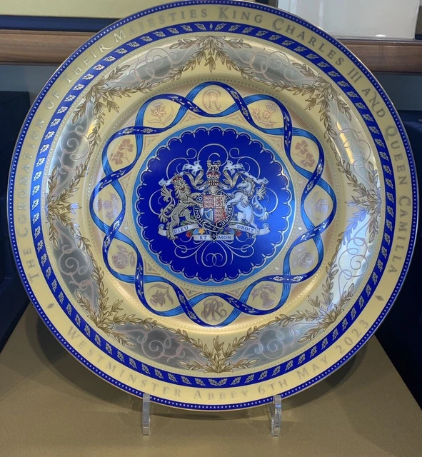 King Charles III Plate Disc Coronation Limited Edition Royal Collection Trust