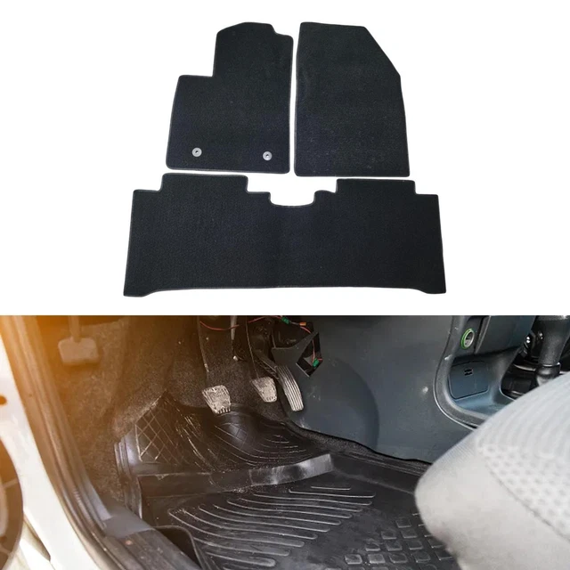 3x Tapis de Voiture Protection Noir Tapis de Sol de Voiture pour Byd Atto 3