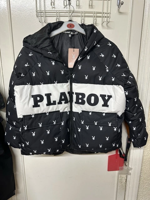 playboy x missguided grey oversized bunny print hoodie dress Missguided Playboy X Extreme Oversized Repeat Print Hoodie Dress in Pink