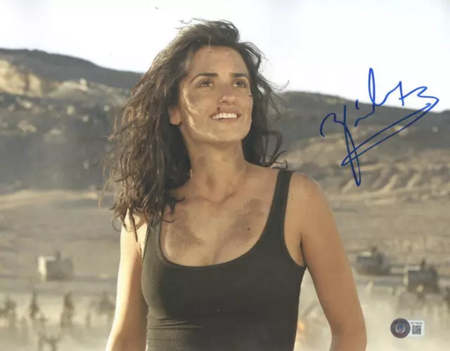 Hot Sexy Penelope Cruz Signed 11X14 Photo Sahara Authentic Autograph Beckett