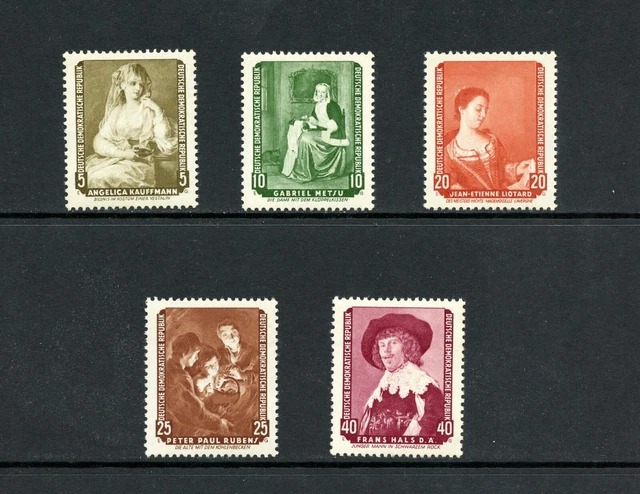 P917 Deutschland / DDR 1959 Kunst Gemälde 5v. MNH