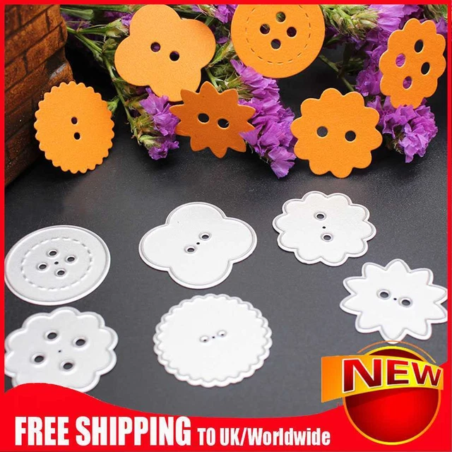 6 Stck. Knopf Schneiden Stanzformen Schablone Metall Scrapbooking Karte Dekoration Handwerk