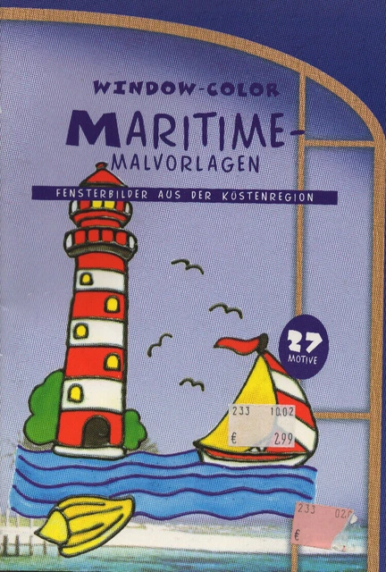 WINDOW-COLOR - MARITIME Malvorlagen - Fensterbilder aus der