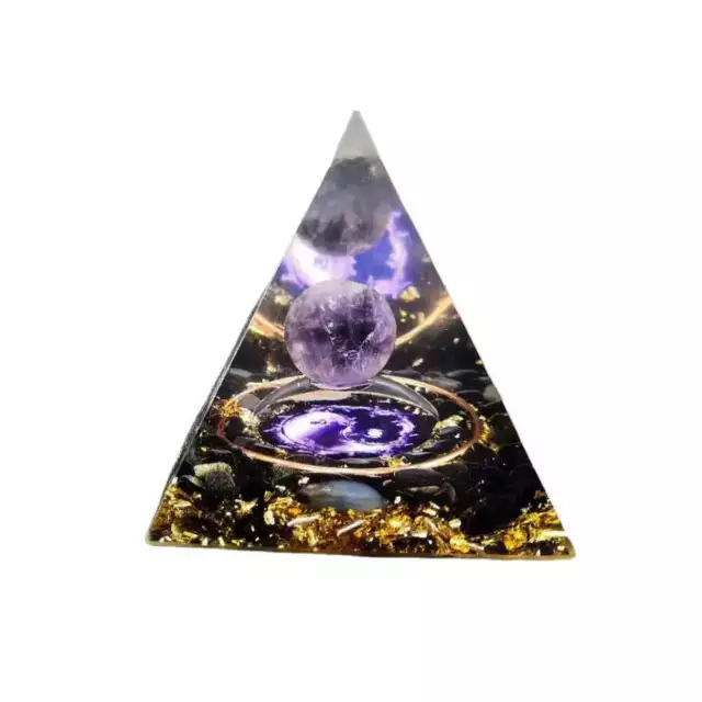 Vibe Geeks Natural Obsidian Stone Healing Energy Chakra Pyramid