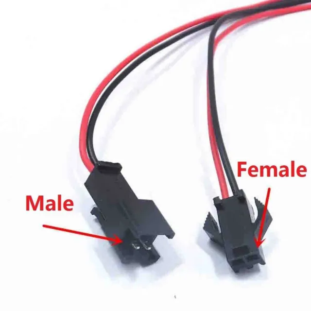 SM Plug Connector Cable Wire Male/Female 2P/3P/4P/5P/6P/7P/8P/9P/10P 200mm 300mm