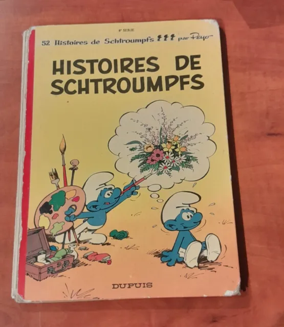 BD Histoires de SCHTROUMPFS - EO tome 8 - dos rond EO / Peyo