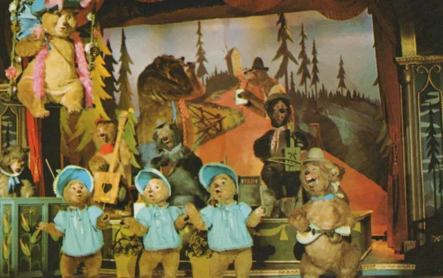 Country Bear Jamboree Frontierland Grizzly Hall Disney World Disneyland Postcard