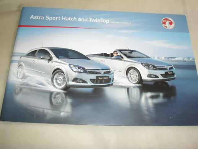 Vauxhall Astra Sport Hatch & TwinTop range brochure 2010 models Ed 2