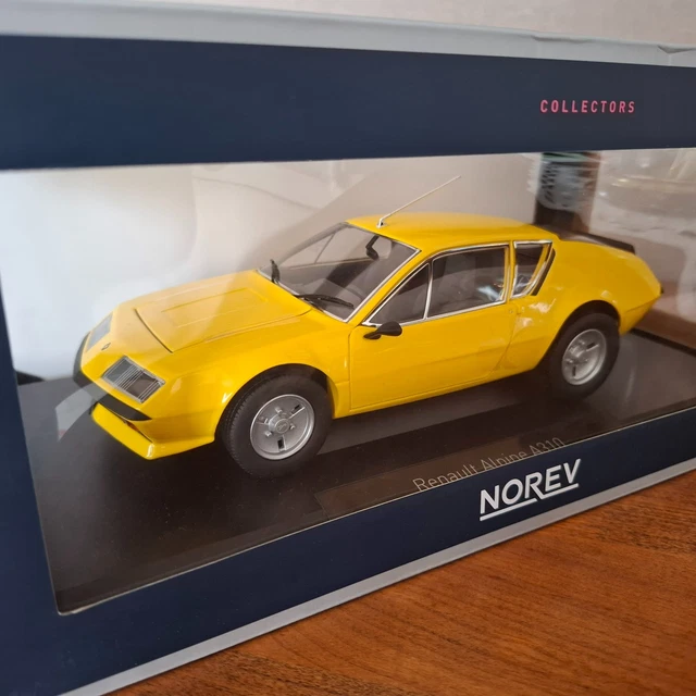 Voiture miniature Renault Alpine A310 1977 - Jaune - Echelle 1/18ème