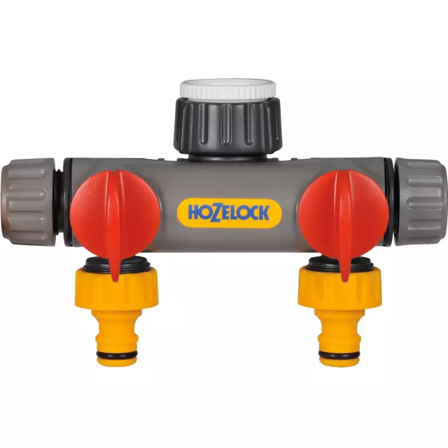 Raccord 2 sorties pour robinet extérieur 1/2, 3/4 ou 1 pouce BSP