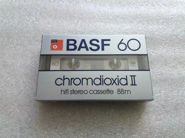 BASF Chromdioxid II 60 Audio Cassette Tape NEW 1982 Made in Germany