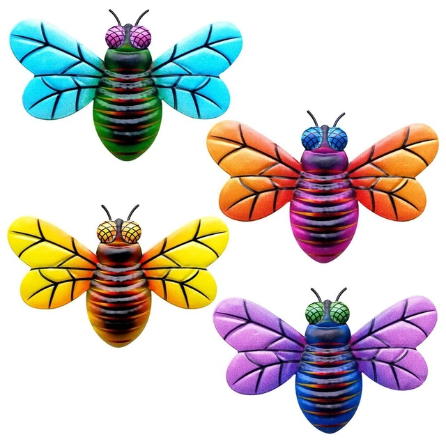 Dekoration 195*13*1cm für Garten Hängender Schmuck Hausdekoration Metall Biene