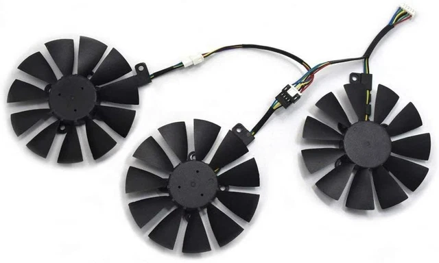 For ASUS RX VEGA64 VEGA56 RX580 GTX 1080Ti GPU Graphics Card Fan PLD09210S12M