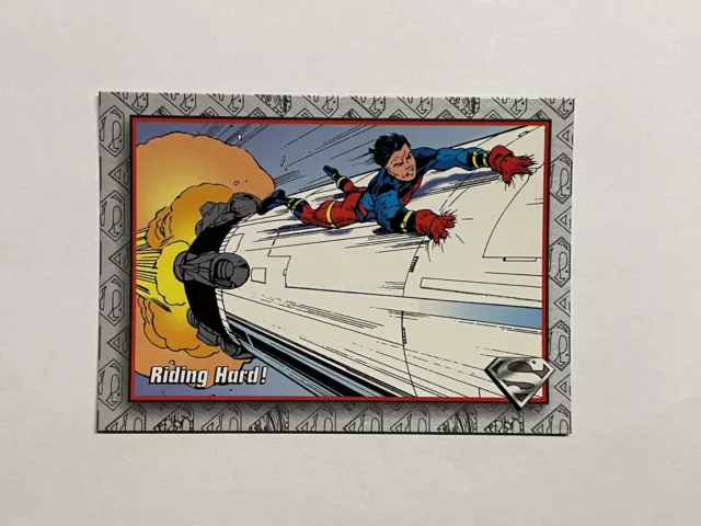 Skybox 1993 The Return of Superman Card #67 Riding Hard
