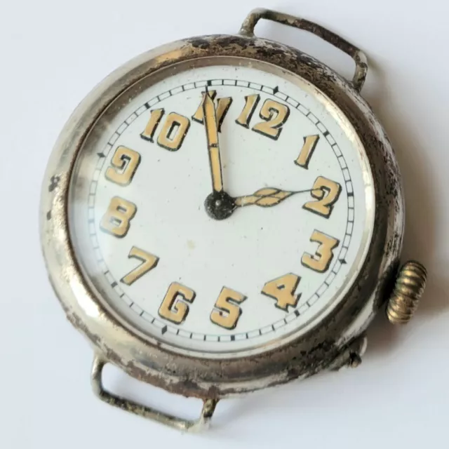 WW1 TRENCH WATCH British Army Military Wristwatch Men's Antique Vintage ...