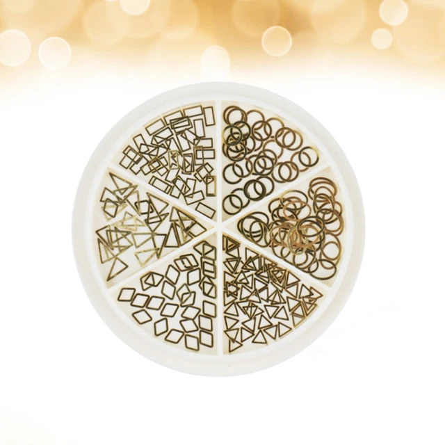 3 pezzi manicure nail metal retrò ultra sottili fai da te pezzi decorativi per