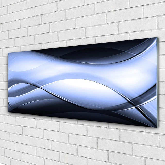 Tableau Art Abstrait Sur Verre Acrylique - Dimensions 125x50 Cm, Moderne, Marque Tulup