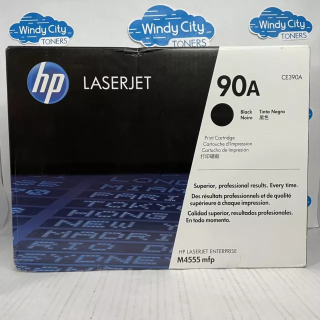 HP CE390A 90A Black Toner Cartridge LaserJet Enterprise 600,602,M4555 Sealed NEW