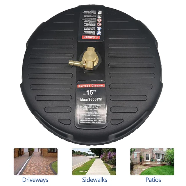 PRESSURE WASHER SURFACE Stiff Brushes Cleaner Attachment Driveway Patio