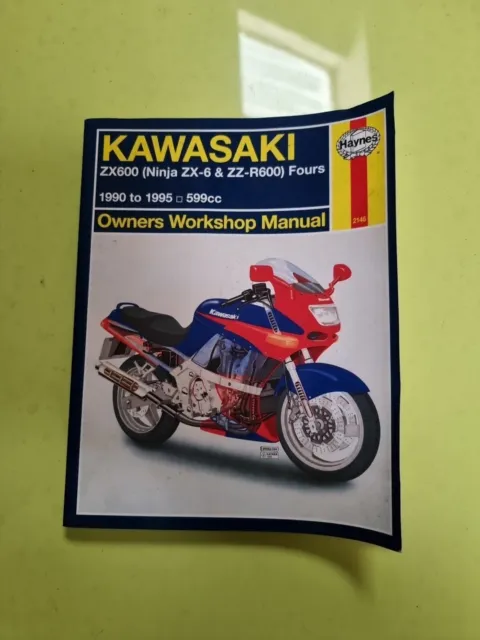 Kawasaki ZX600 Ninja ZZR600R 1990 1995 Haynes Shop Manual NINJA 599cc Zx-6