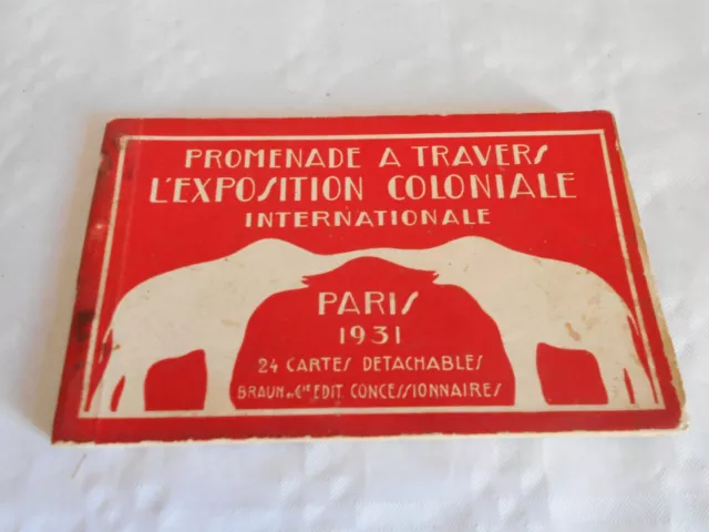 vintage post card book souvenir coloniale exposition paris 1931 exhibition