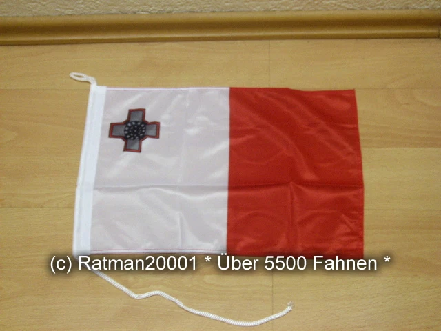 Fahne Flagge Malta Bootsfahne Tischwimpel - 30 x 40 cm