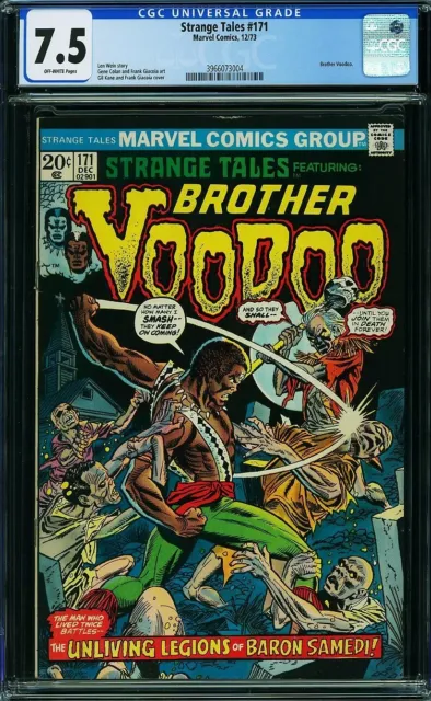 Strange Tales #171 (Marvel,12/73) CGC 7.5 VF- (starring Brother Voodoo)