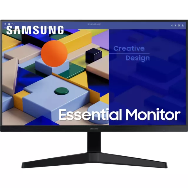 Samsung Bildschirm Monitor 24 Zoll HDMI VGA VESA Full HD 75 Hz 5 ms IPS Black
