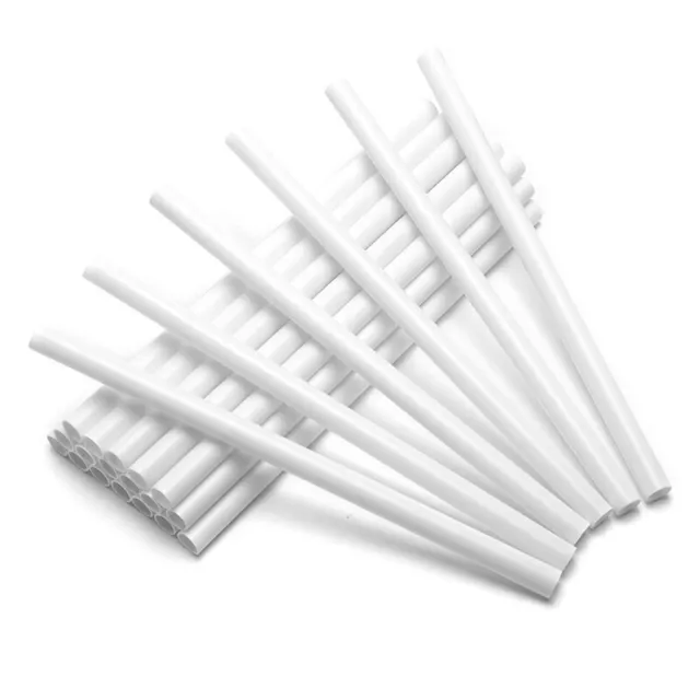 50 Pieces Plastic White Cake Dowel Rods for Tiered Cake Construction and Stackin