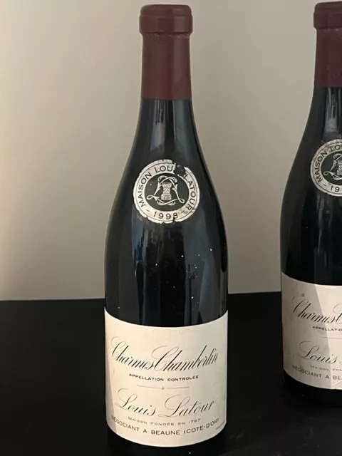 CHARMES CHAMBERTIN 1998 Grand Cru Domaine Louis LATOUR Top niveau
