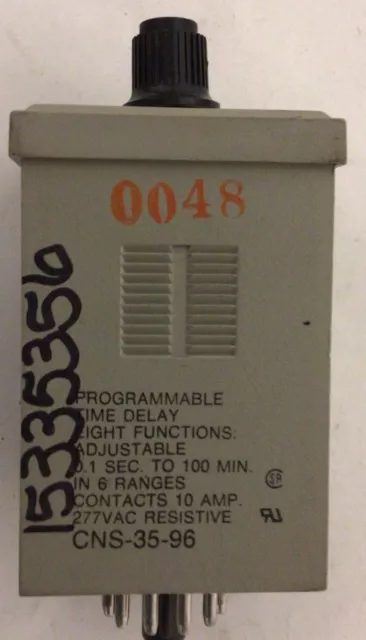 Potter Brumfield Programable Time Delay Relay CNS-35-96