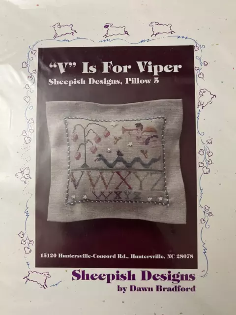 Sheepish Designs- "V" is for Viper- Pillow 5 Chart- OOP Sheepish Designs- "V" is for Viper- Pillow 5 Chart- OOP