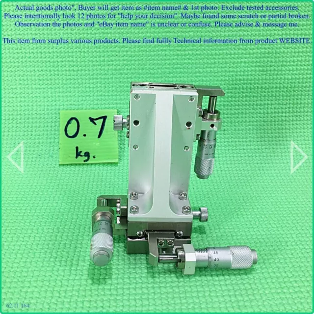 Misumi XYZSSG40, Suruga Seiki BSB76-40C 3 Axis 40mm. Stage photo,sn:0855,DHLtoUS