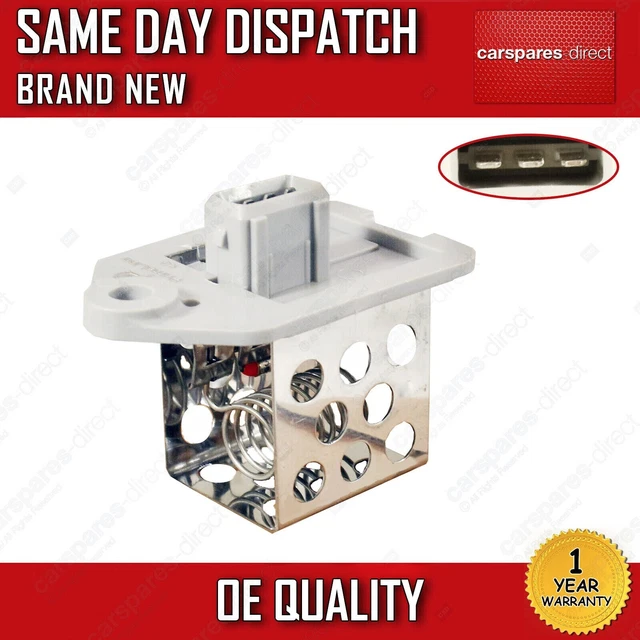 PEUGEOT PARTNER COOLING Radiator Fan Relay Resistor (5_,G_) W/ 3 Pins