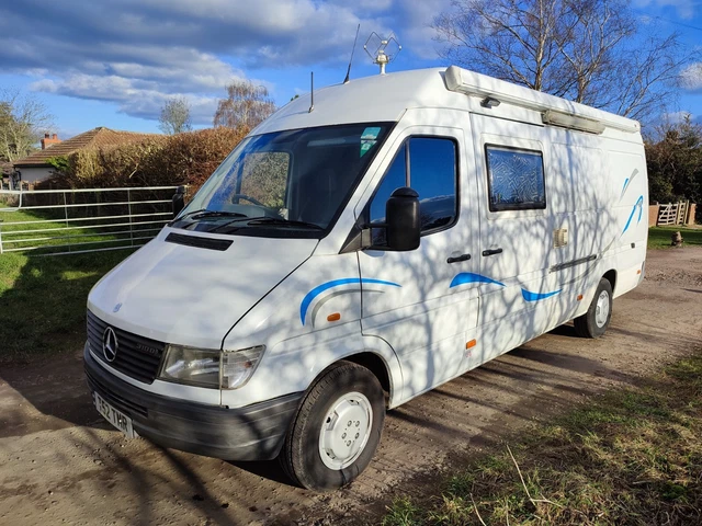 MERCEDES SPRINTER CAMPER Van, Motorhome, Race Van with Garage £7,995.00 ...