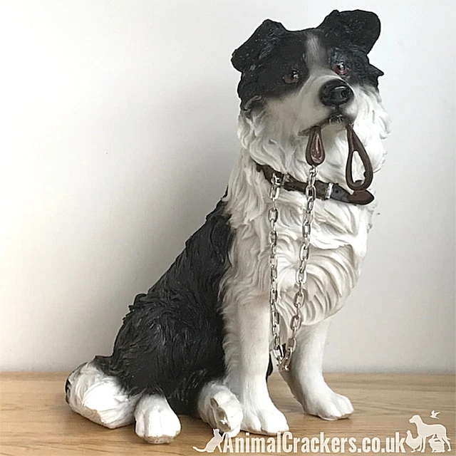 Large Border Collie Sheepdog Sheep Dog ornament sculpture figure Leonardo boxed