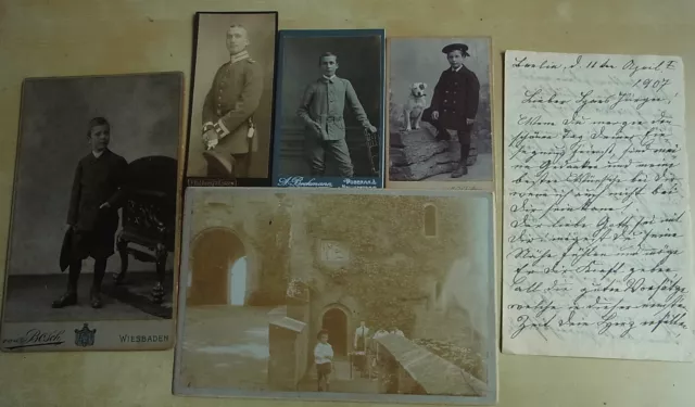 Brief 1907 Adelgunde von DECHEND → Enkel Hans-Jürgen von DECHEND & Fotos von ihm