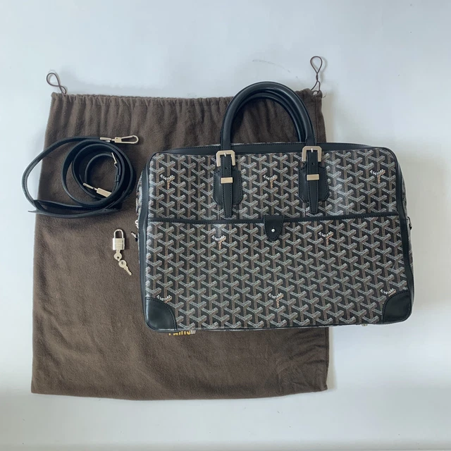 SAC A BANDOULIERE AUTHENTIQUE Goyard Ambassade MM noir serrures peintes en marron EUR 2.742 60 PicClick FR