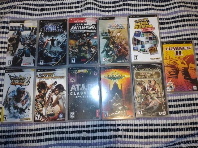 PSP LOT WITH Ultimate Ghosts 'N Goblins And 5 Other Games And A