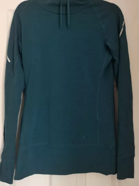 Nike Longline Dri-Fit Turquoise Hooded Top/Hoodie